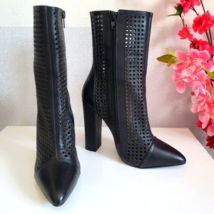 Nasty Gal Shoe Cult Cut Out Boots Size 8.5
